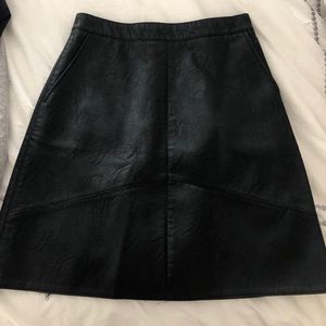 ZARA Leather Skirt